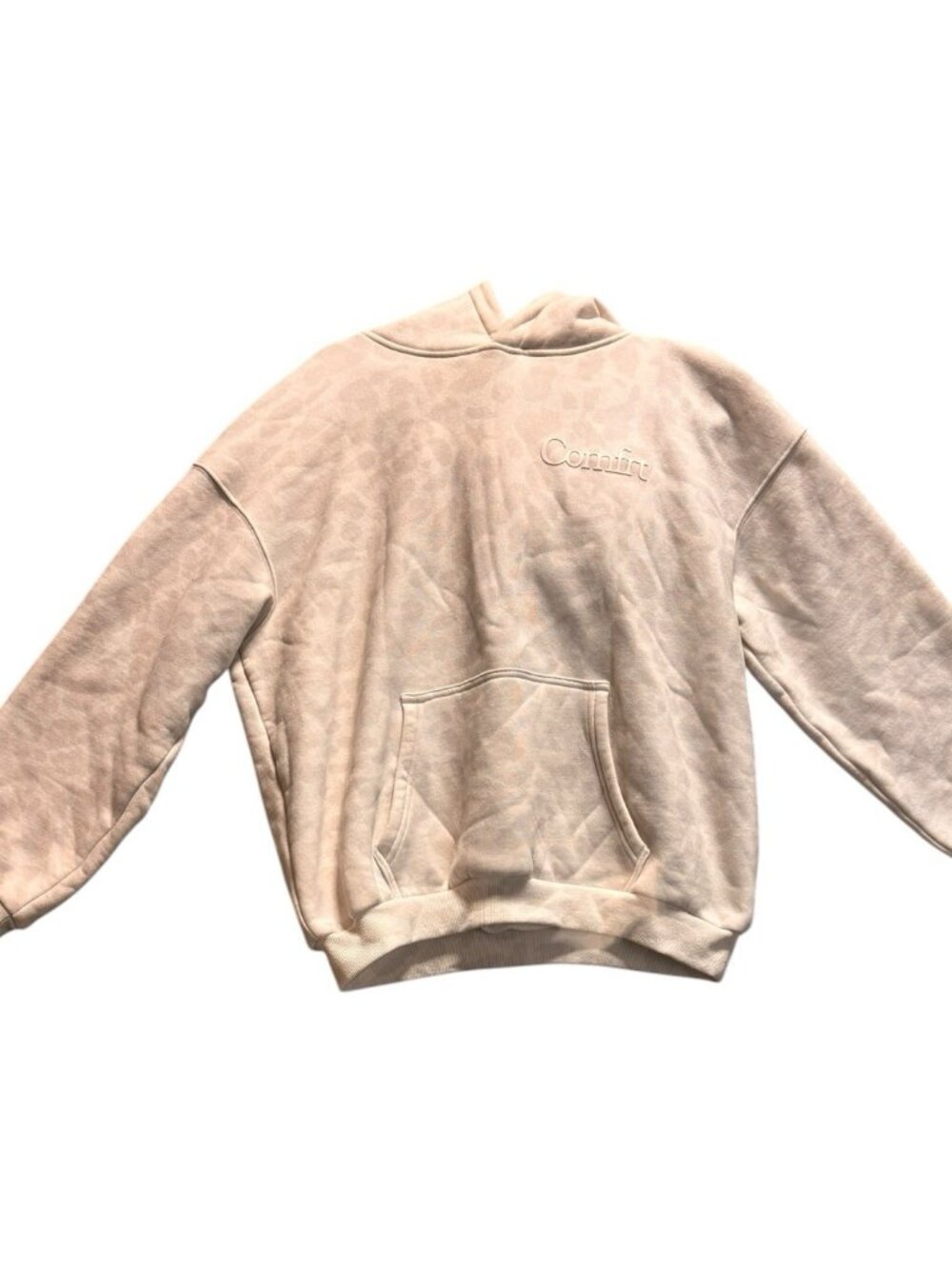 Comfrt Hoodie Sweatpants Set XL White Leopard Print Oversized Loungewear - Picture 3 of 16